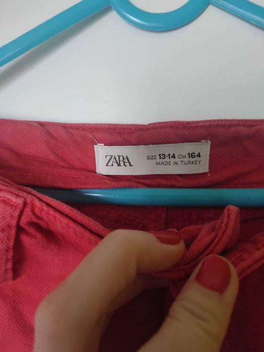 Spodnie szerokie jeansowe dziewczęce roz 158 ZARA