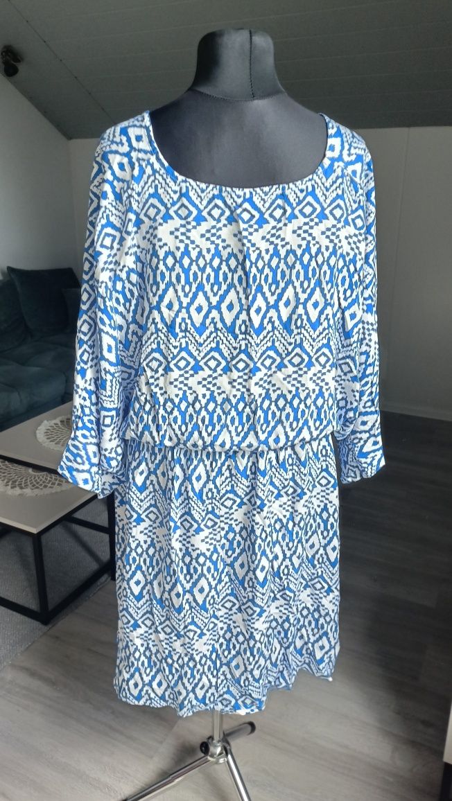 Nowa sukienka plus size 100% wiskoza 46 48 50 na wiosnę i lato