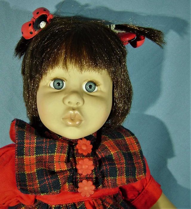 Лялька кукла дівчинка характерна як сонечко зростом 38 см у черевичках