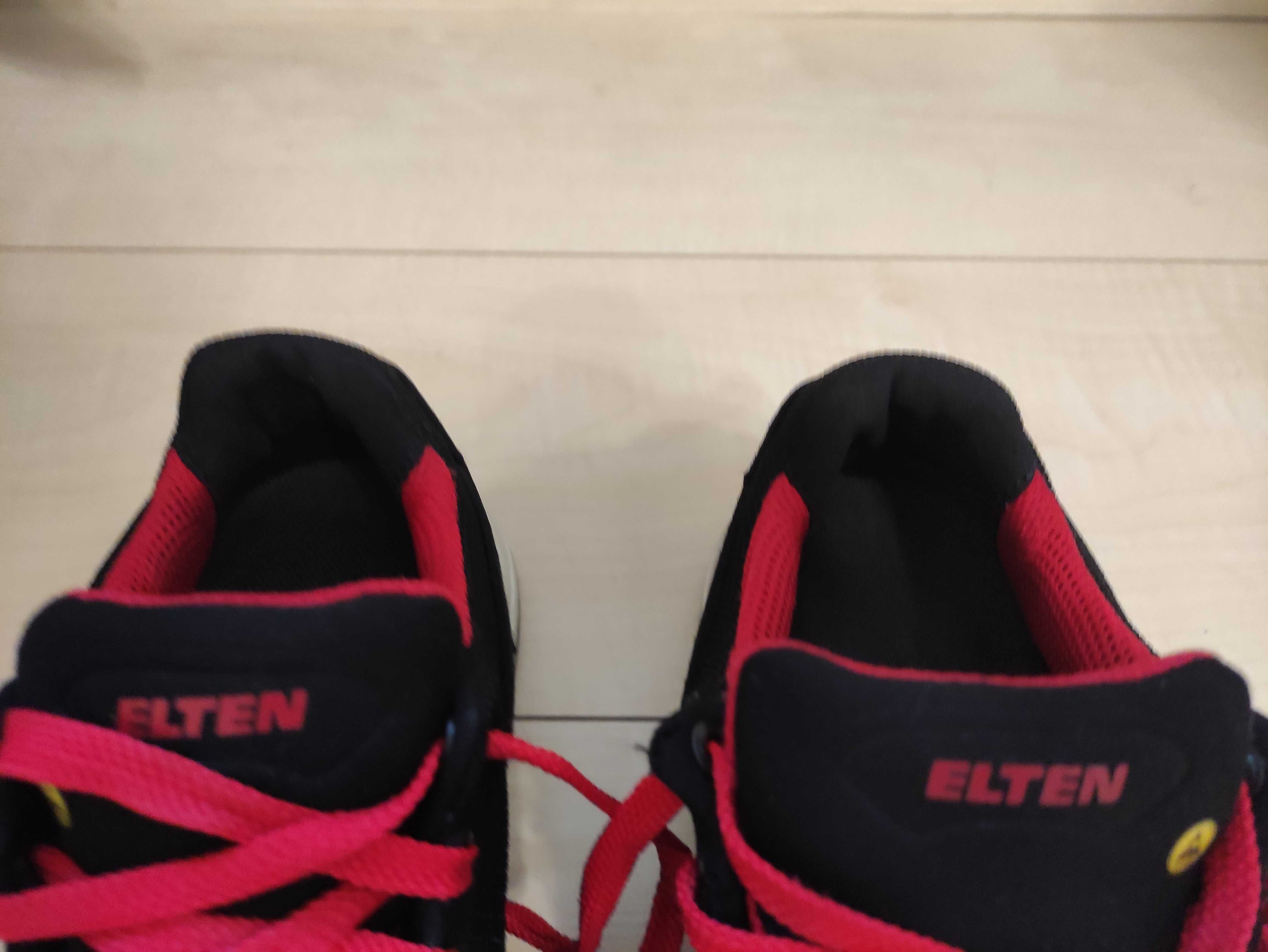 Męskie buty robocze Elten Lackers black low ESD S1P r. 41 27 cm bdb