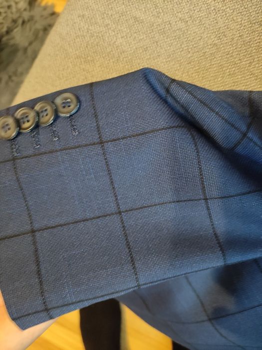 Sprzedam garnitur w kratę 182cm