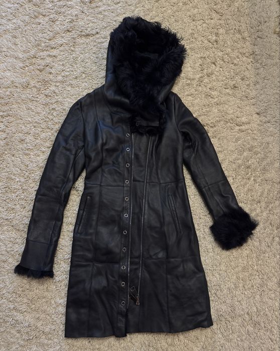 Дублянка шкірана жіноча м розмір приталена