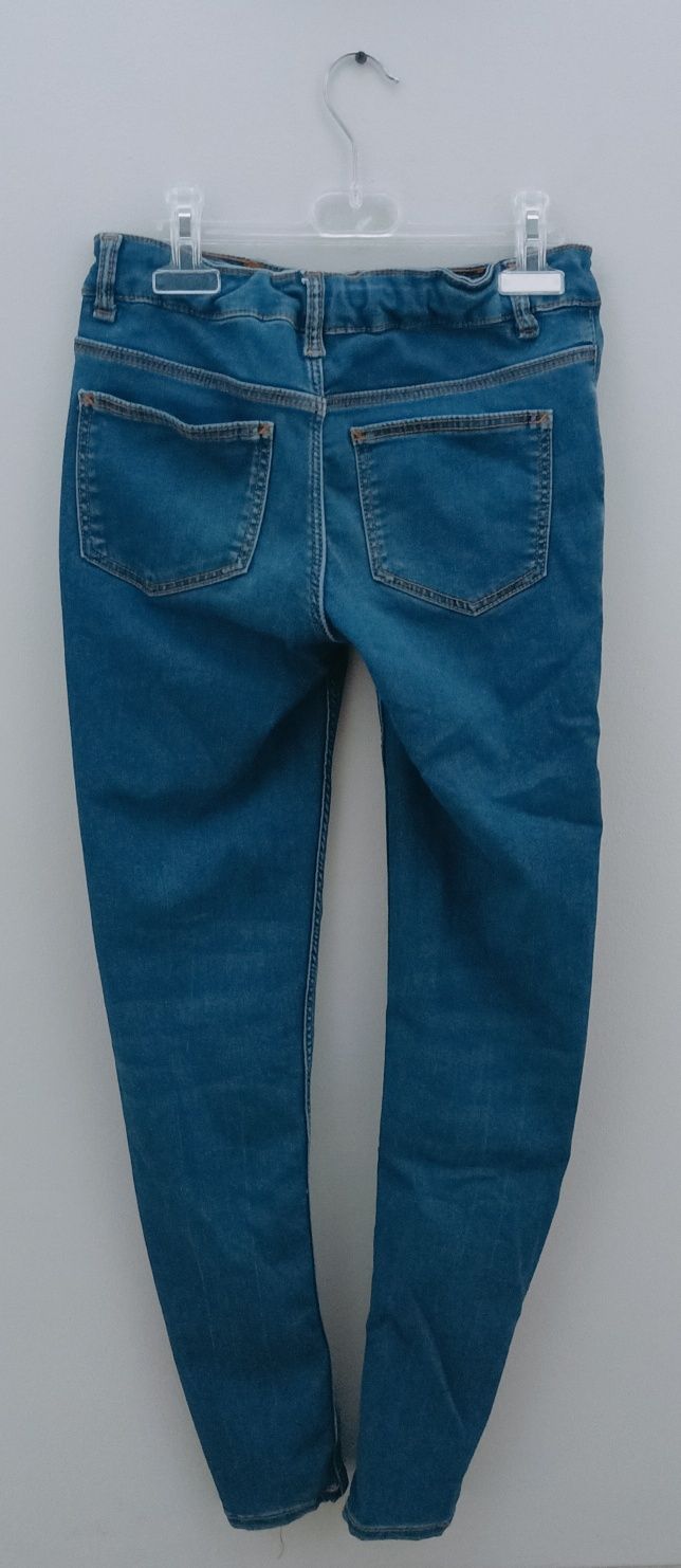 Spodnie jeansowe jeans rurki c&a 164, regulowane