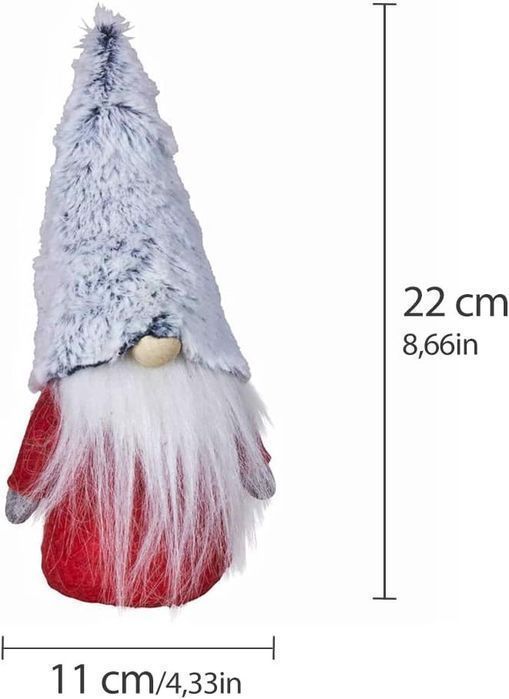 Skrzat Krasnal Świąteczny 22 cm Ręcznie Robiony