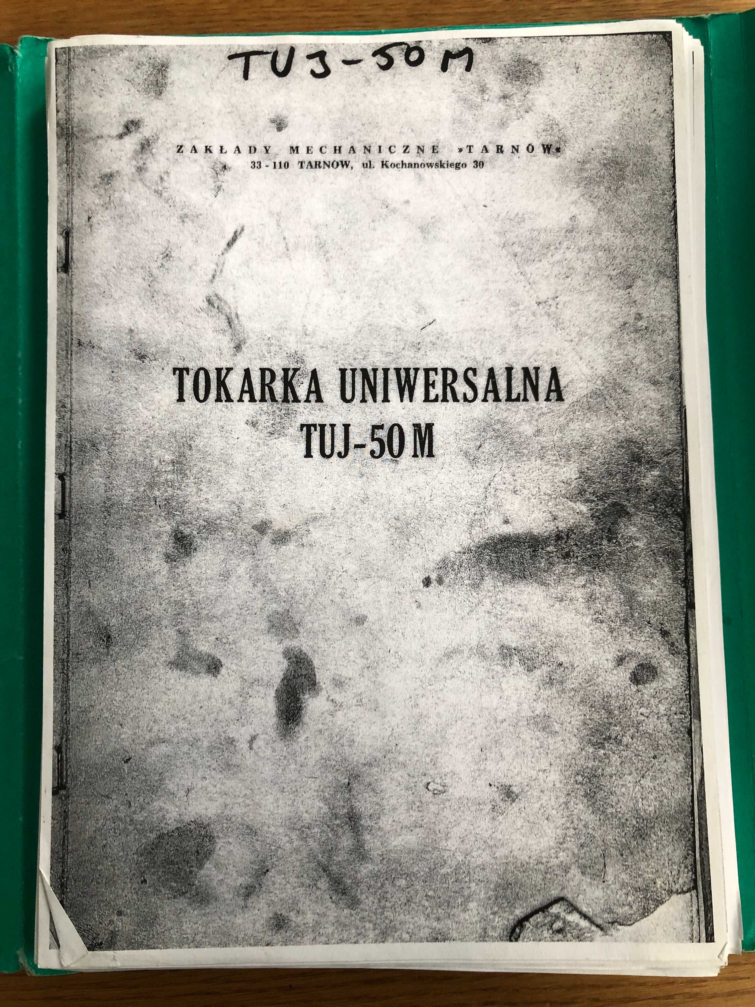 tokarka TUJ 50 M dokumentacja DTR