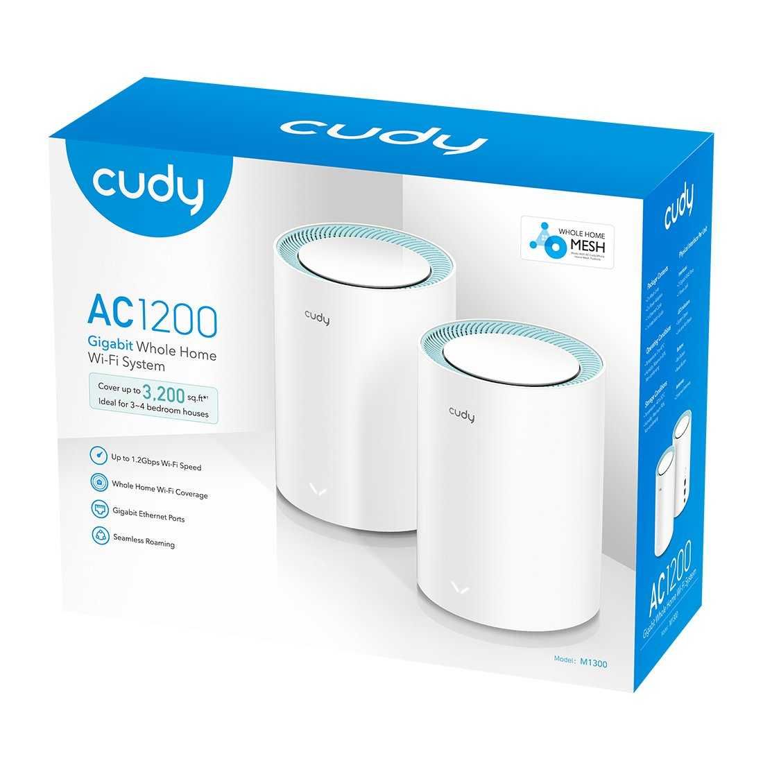 Cudy Router Mesh Wi-Fi Cudy M1300 3-pack Gigabitowy bezprzewodowy