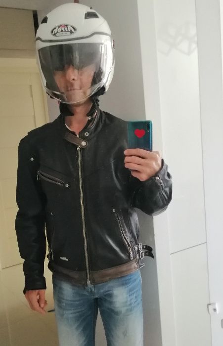 Kurtka motocyklowa skórzana rozmiar L męska