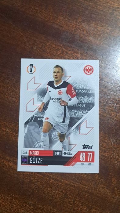 Cartas da coleção Match Attax da Topps 2024/2025 Mario Gotze