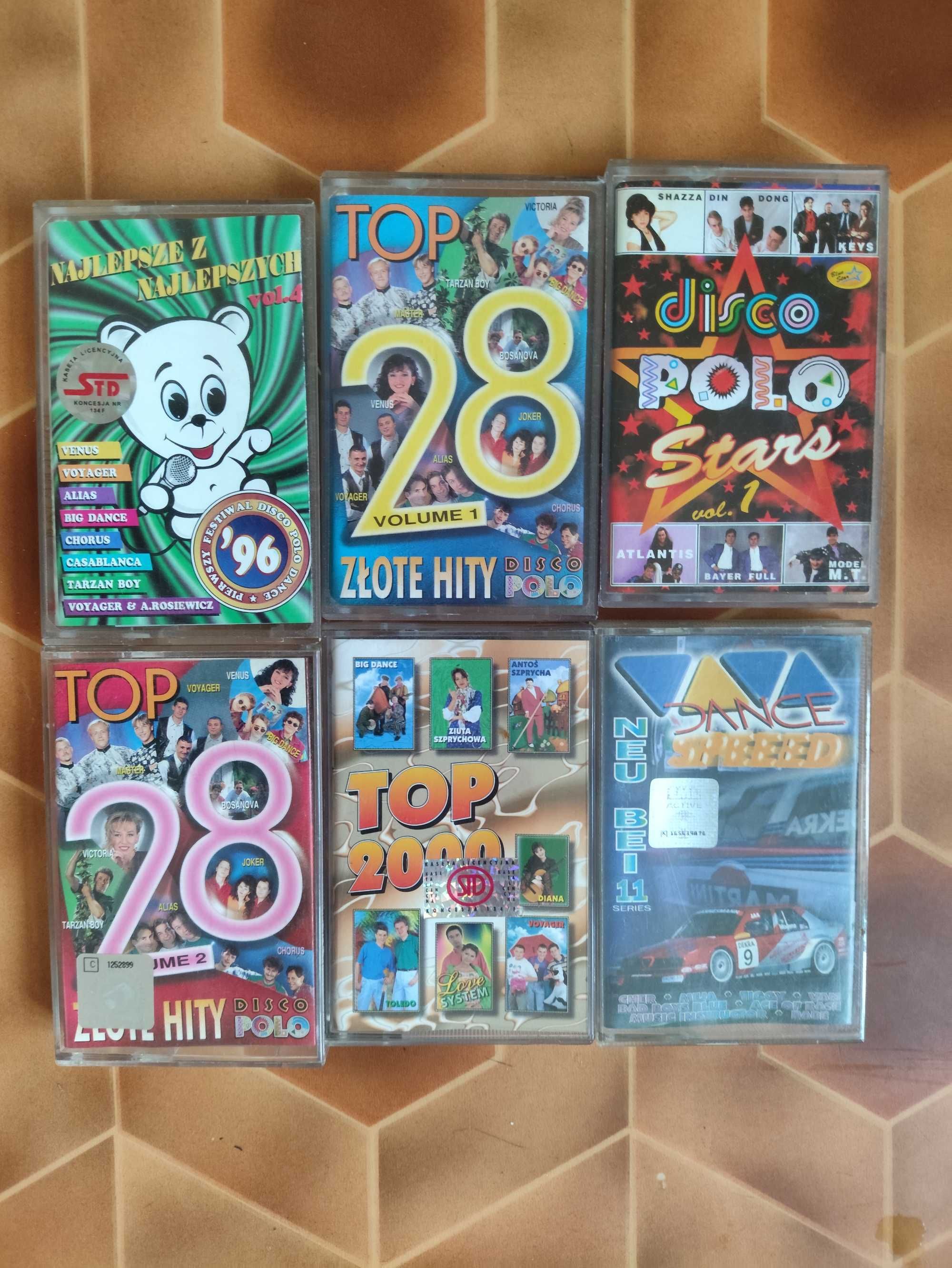 Zestaw Kaset disco polo: Bayer full, Alias, Format, Big Dance