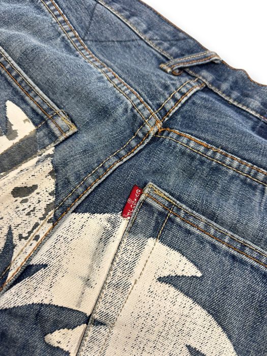 Spodnie evisu z nadrukiem z tyłu