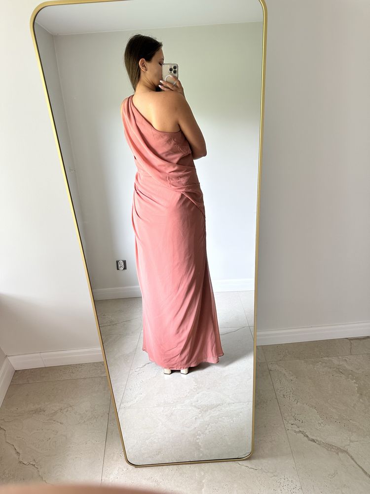 Sukienka na jedno ramię ASOS rozmiar 46 wesele ślub