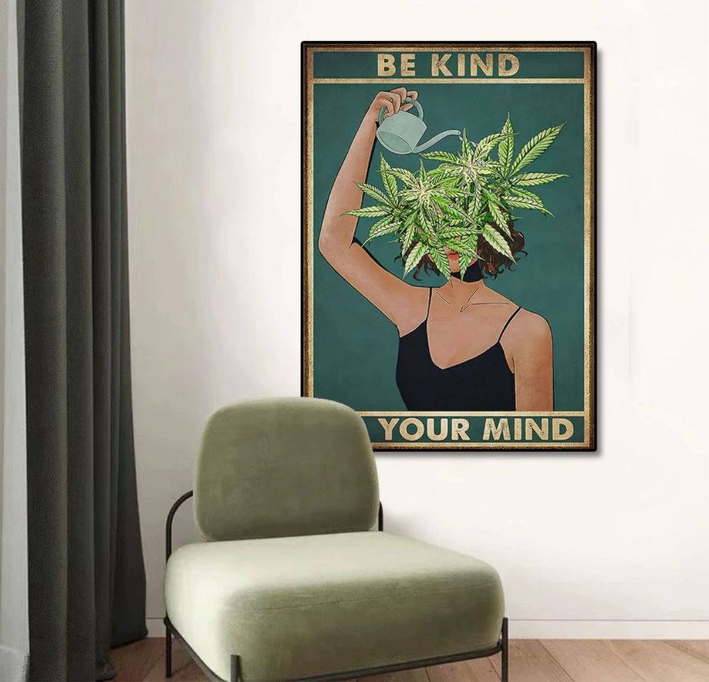 Wspaniały Plakat „Be Kind To Your Mind” - Zadbaj o Zdrowie Psychiczne!