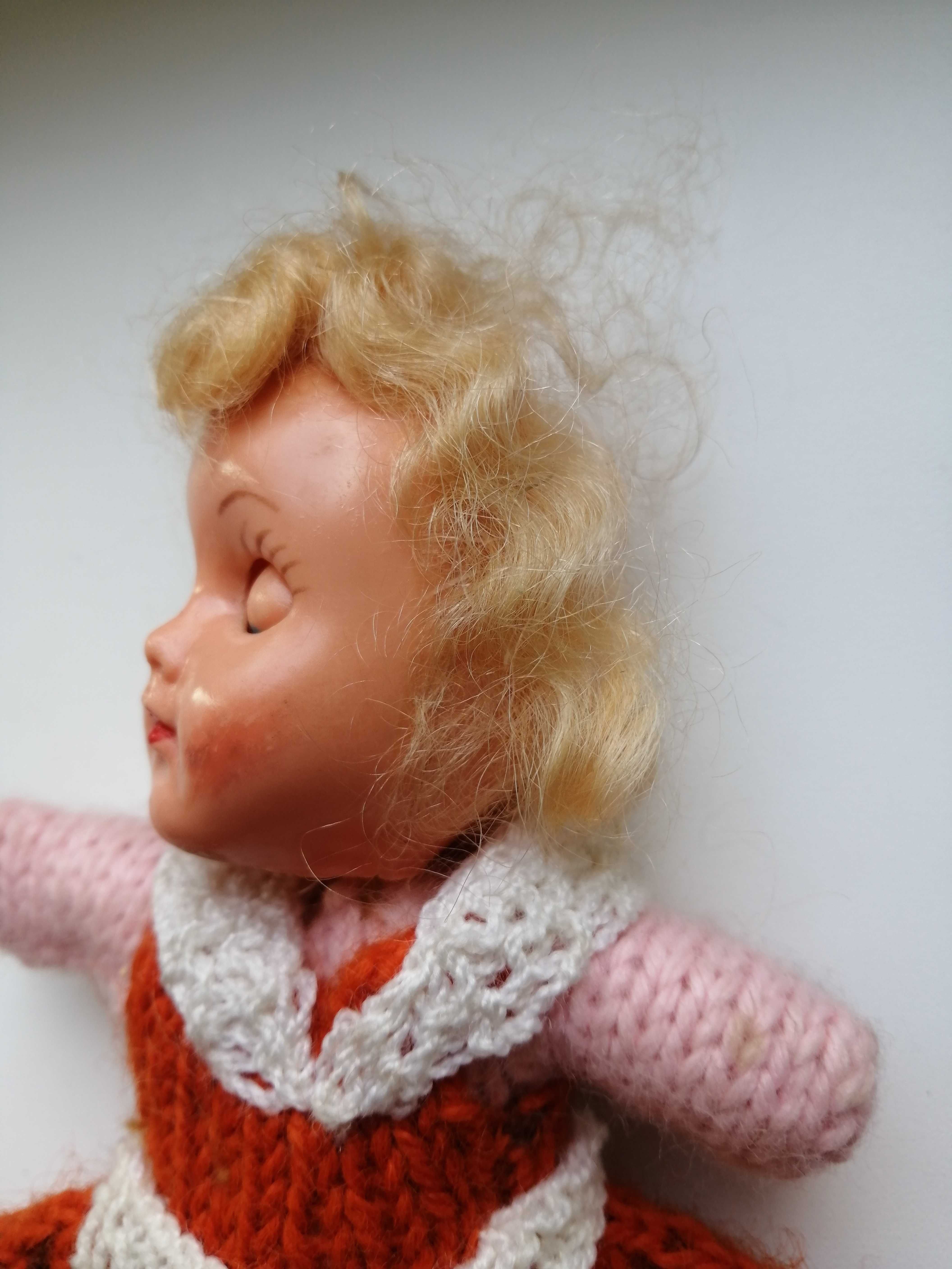Кукла старая винтажная целлулоидная вінтажна на чайник голова куклы