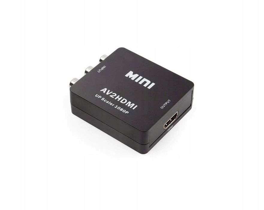 Konwerter CVBS-HDMI Composite Video do HDMI czarny