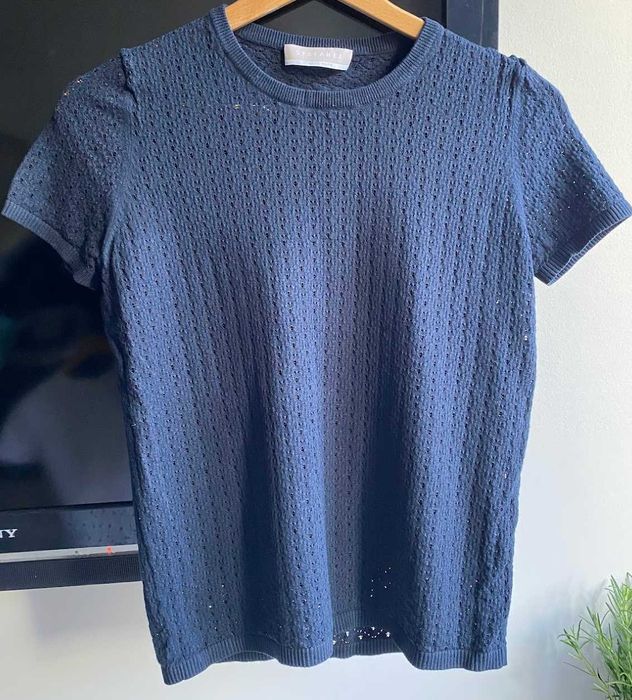 Stefanel Bluzka ażurowa S