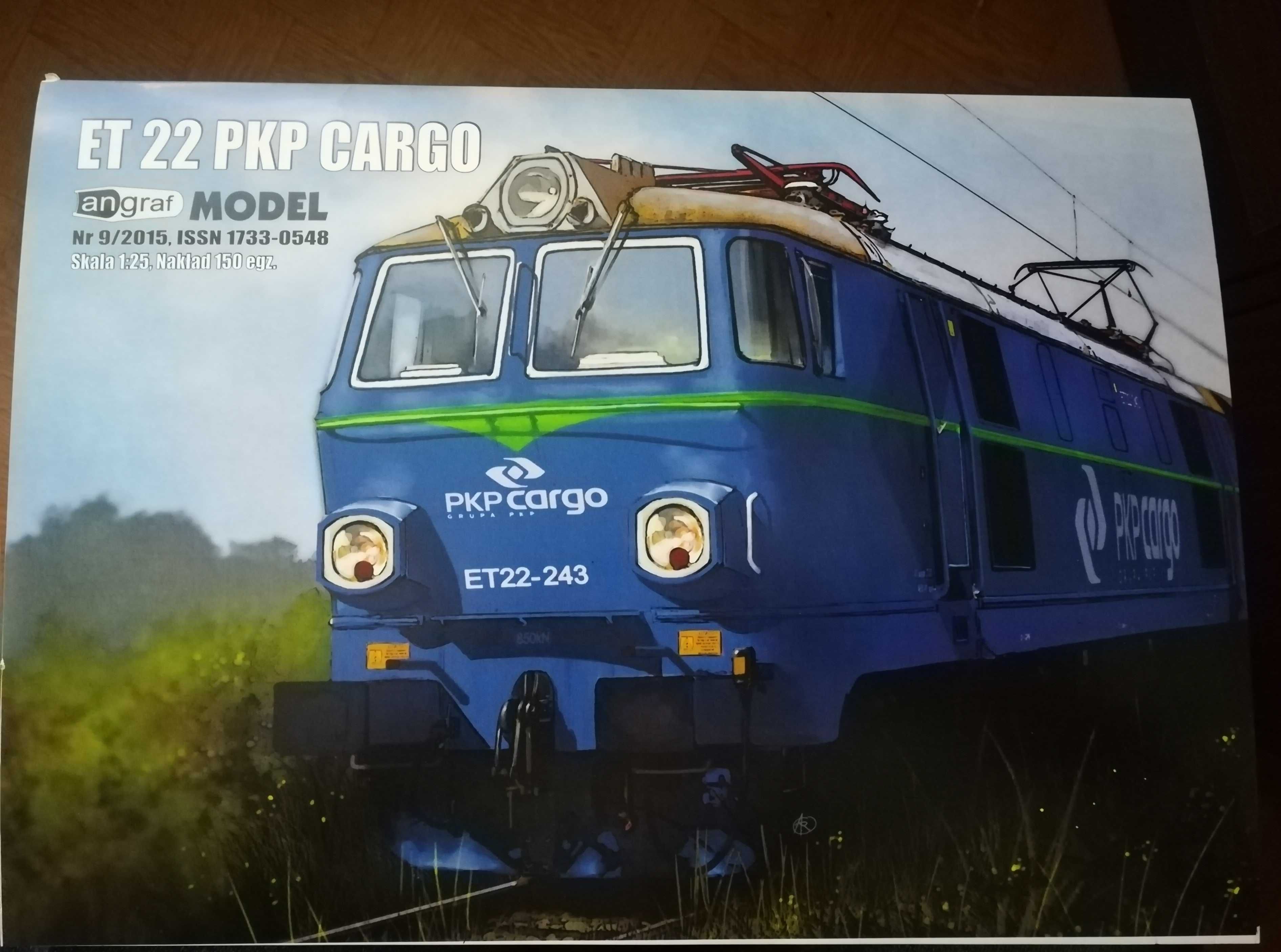 Angraf Lokomotywa ET 22 PKP Cargo model kartonowy
