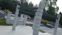 Pergola altana altanka filary zadaszenie słupki słupy filar 20x25beton