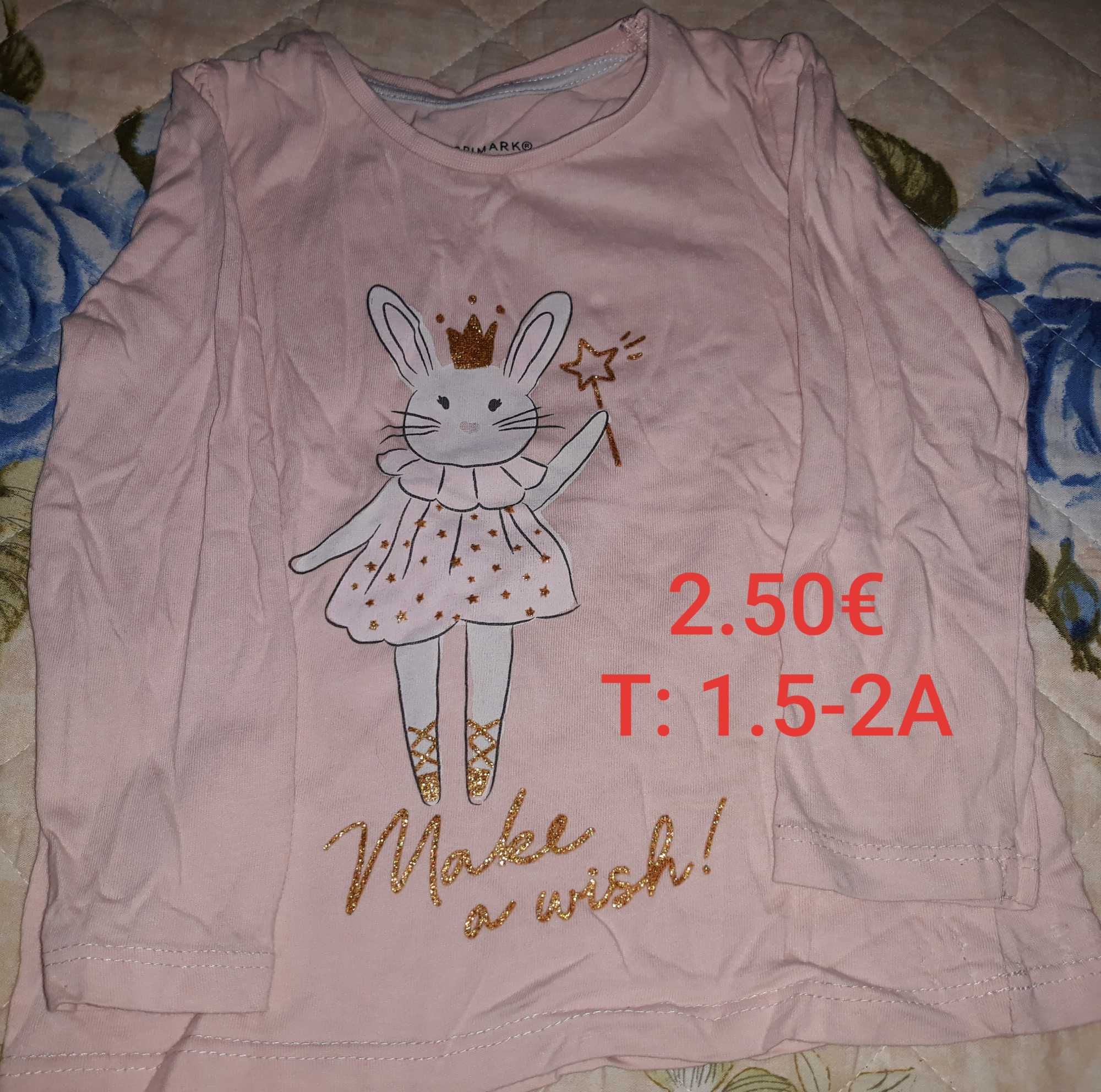 Roupa de menina, tamanho 1.5 a 2 anos.