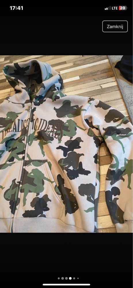 dresy named collective męskie camo zestaw dresy bluza z kapturem