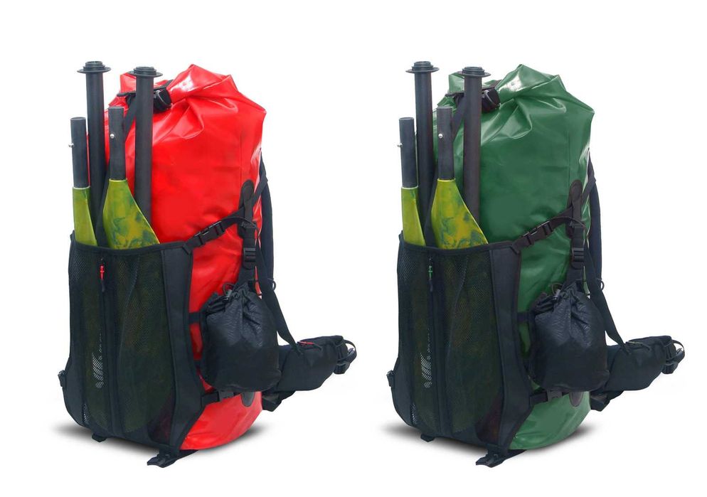 Plecak na packraft, kajak wodoszczelny wodoodporny duży z TPU 60l-80l