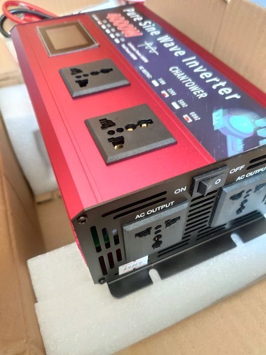 Przetwornica 12V 230V 4000W Inwerter 4kW Pełny Sinus Awaryjne Zasilani