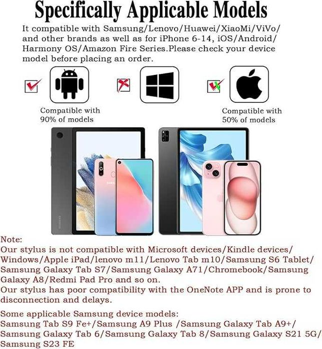 Rysik Stylus Pen Uniwersalny iPad Android Aktywny do Tabletu Telefonu