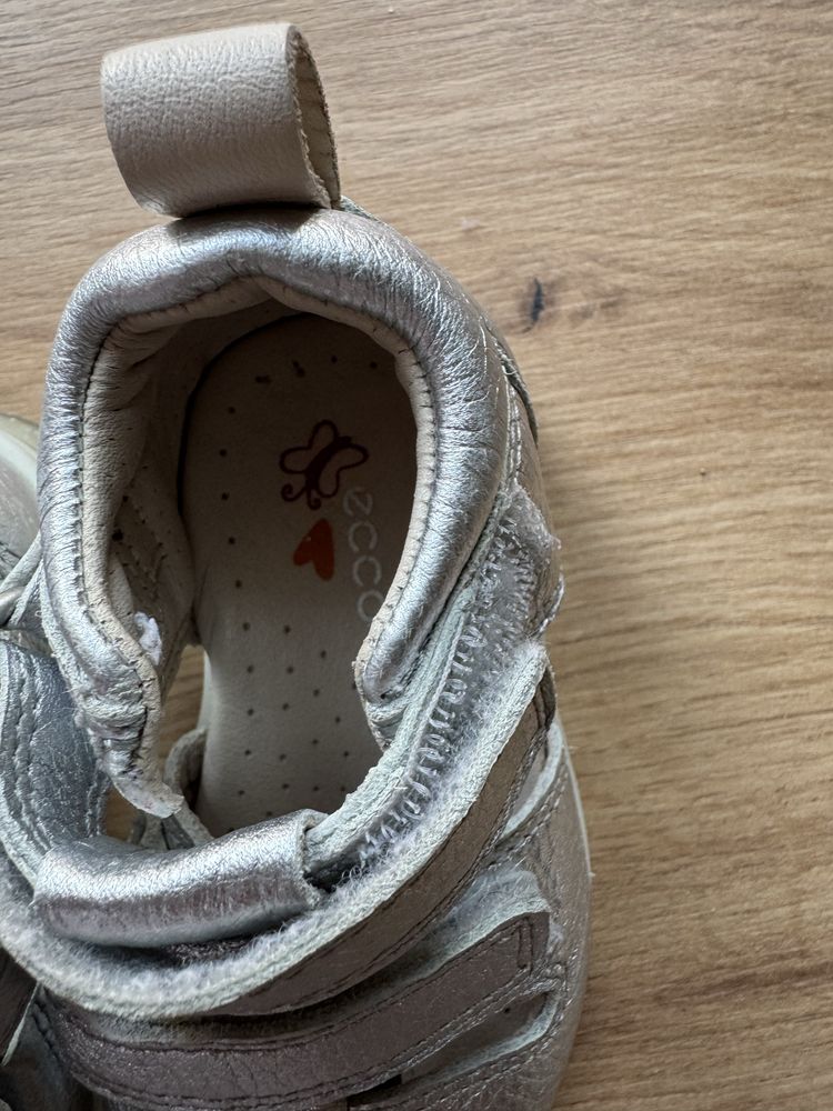 Sandały Ecco mini stride sandal Srebrny dziewczece