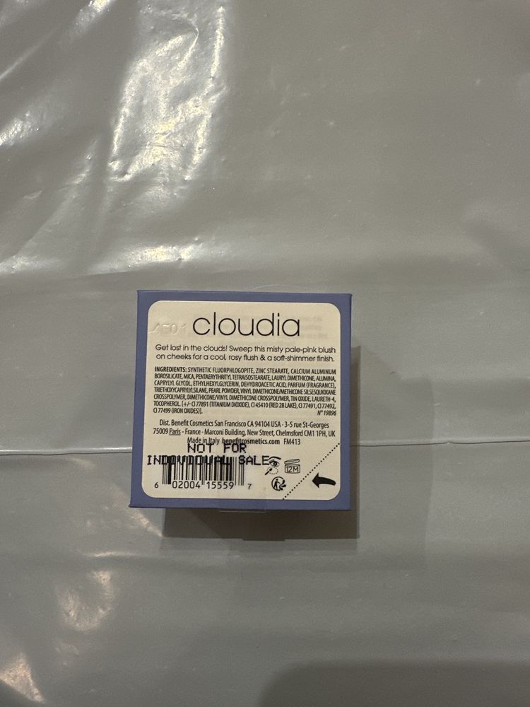 Benefit cloudia roz do policzkow mini 2,5 g