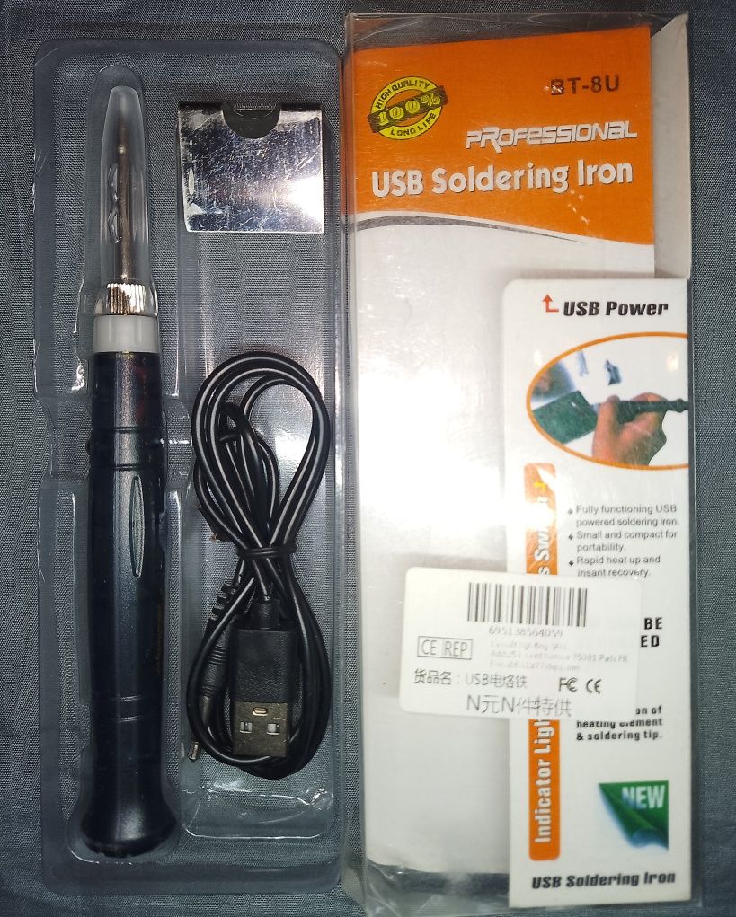 Паяльники 220V та USB 8-60W зі змінним жалом та дисплеєм