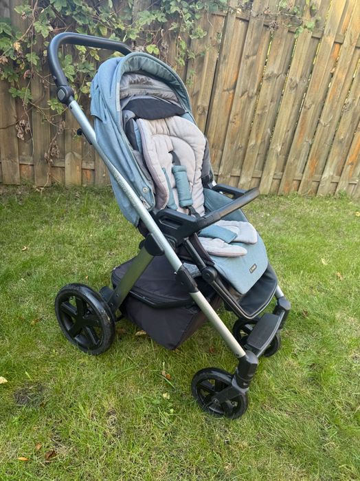 Wózek Espiro Husky XL Turkusowy 2w1 spacerówka i głęboki + akcesoria
