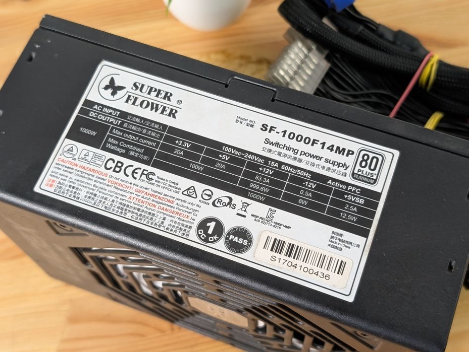 Блок живлення Super Flower Leadex II 80 Plus Platinum 1000W Black