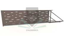 Brama przesuwna 4,5x1,5m wycinana laserowo, CNC,  panelowa.