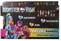 Kredki Bambino MONSTER HIGH GRUBE 18 Temperówka