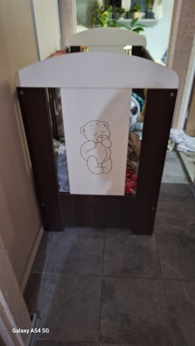 Łóżeczko plis materac i akcesoria