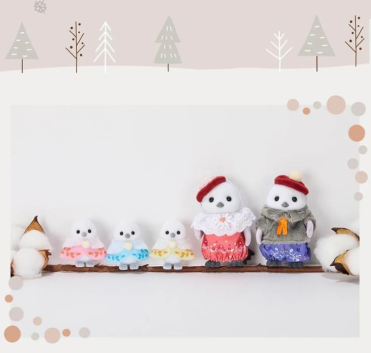Sylvanian families Fairy snow bird family 2187 Сімʼя сніжних птахів