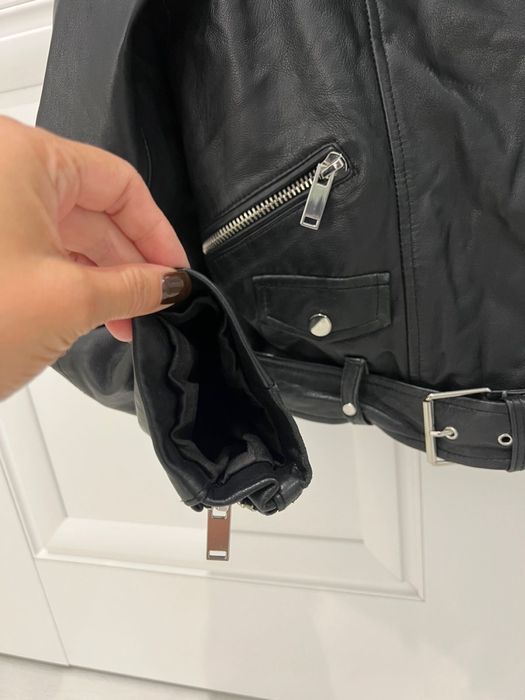 Шкіряна куртка Zara, розмір М