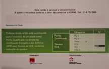 Engenheiro Mecânico, certificado como TRM.