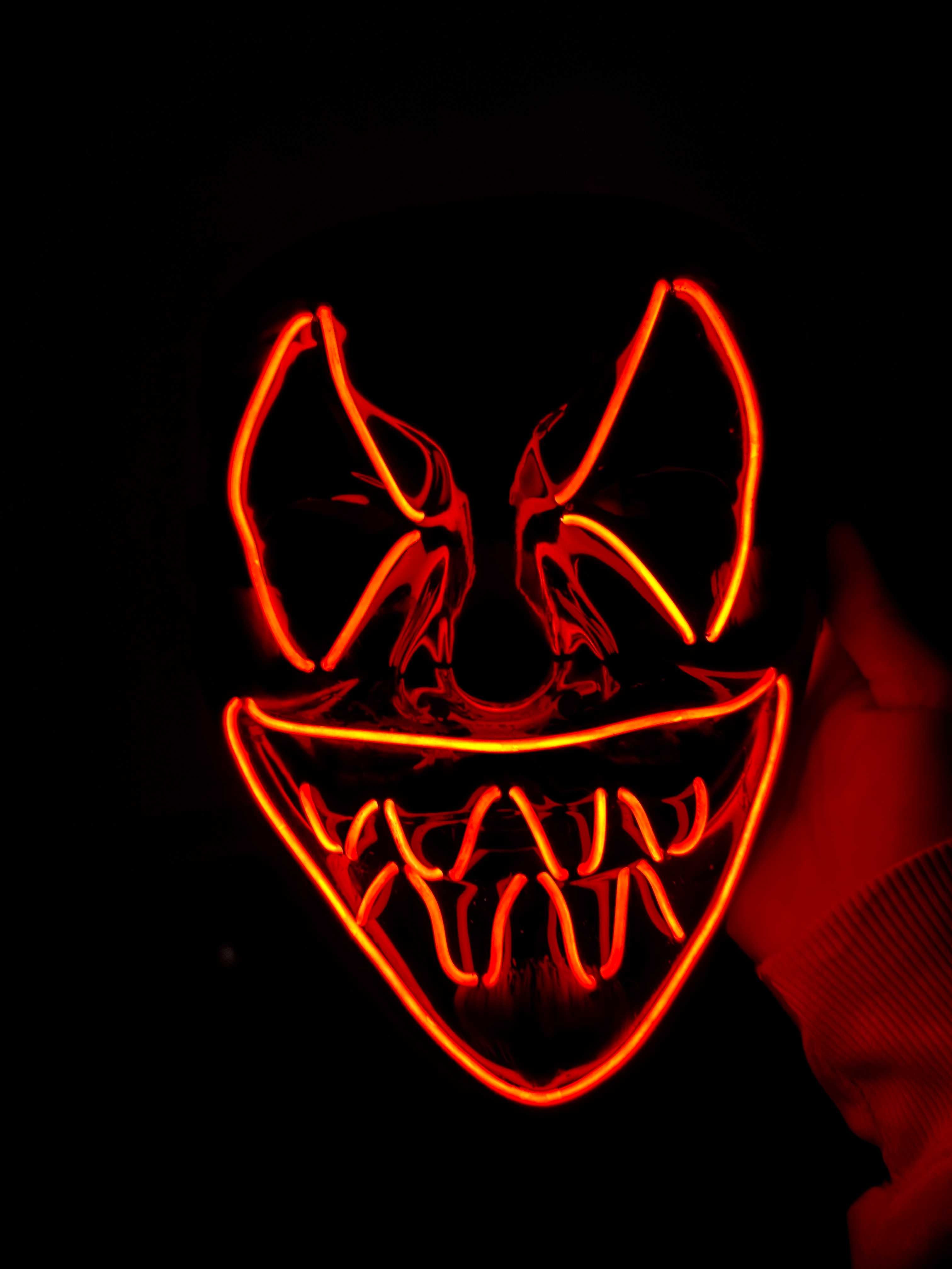 Máscara nova Halloween/Carnaval LED