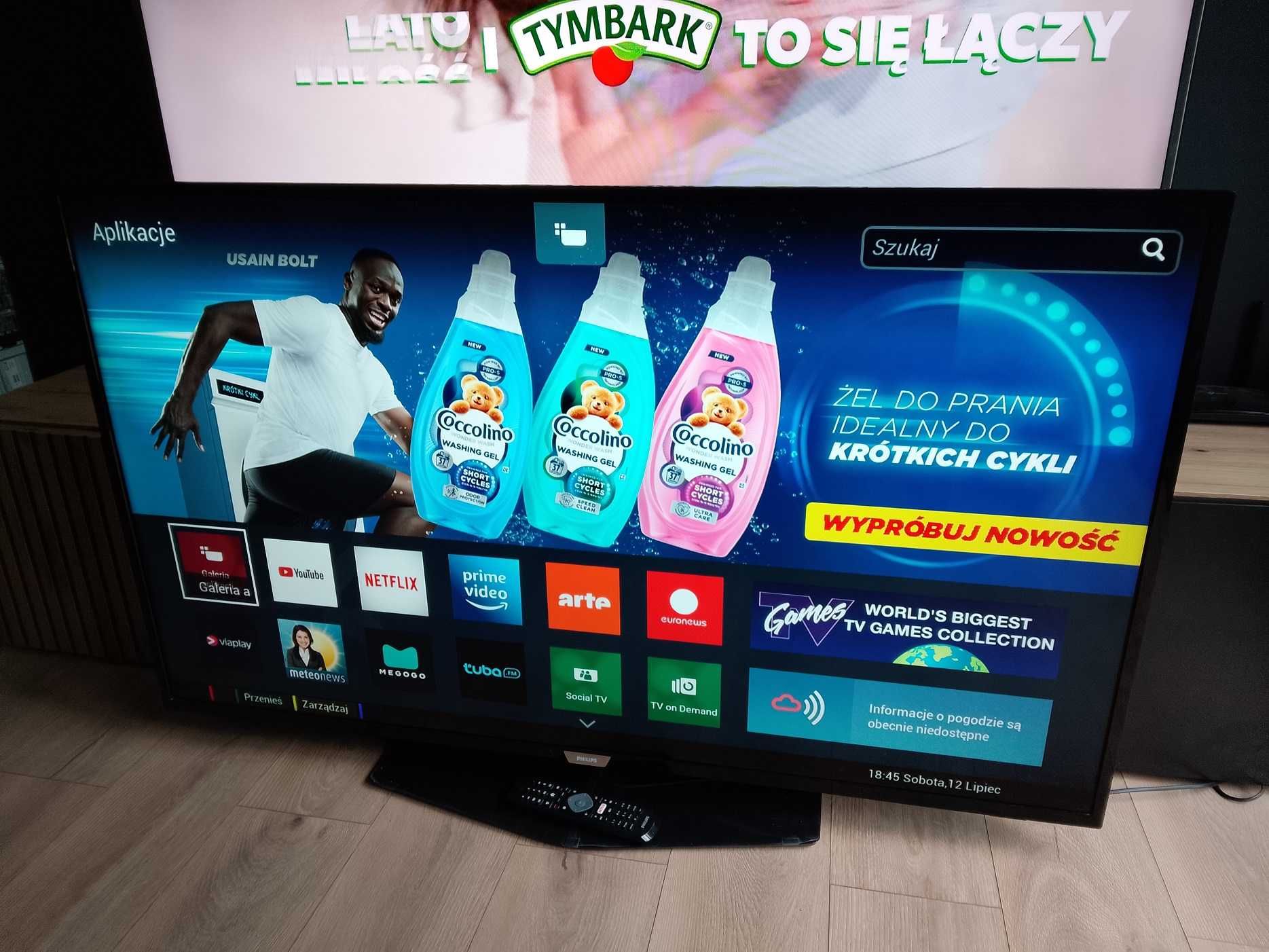 SMART TV Philips 55" Dostawa Gratis! Wi-Fi 4K UHD DVB-T2HEVC