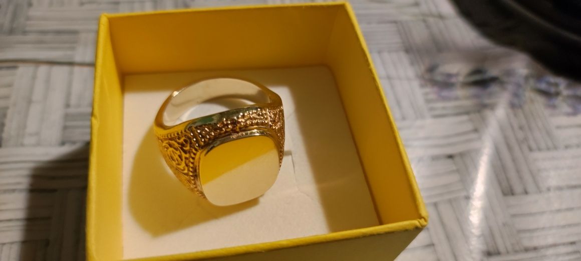 Złoty sygnet, złoty pierścionek, złoto,585,Nowy wyrób, złoty łańcuszek