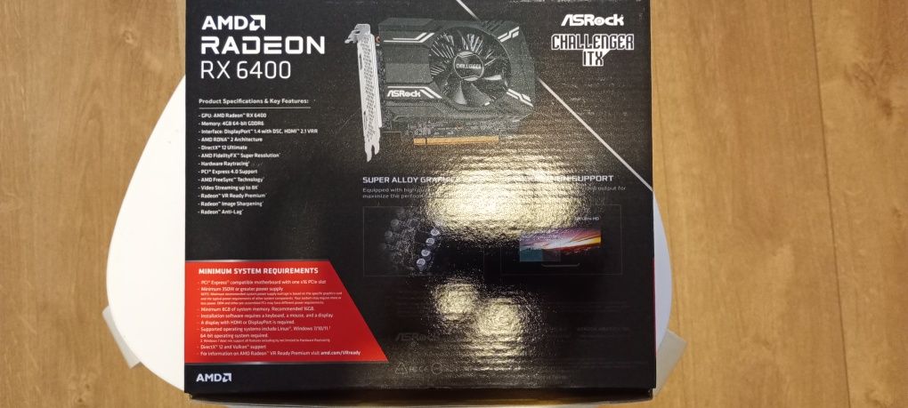 ASRock Radeon RX 6400 Challenger ITX 4GB GDDR6