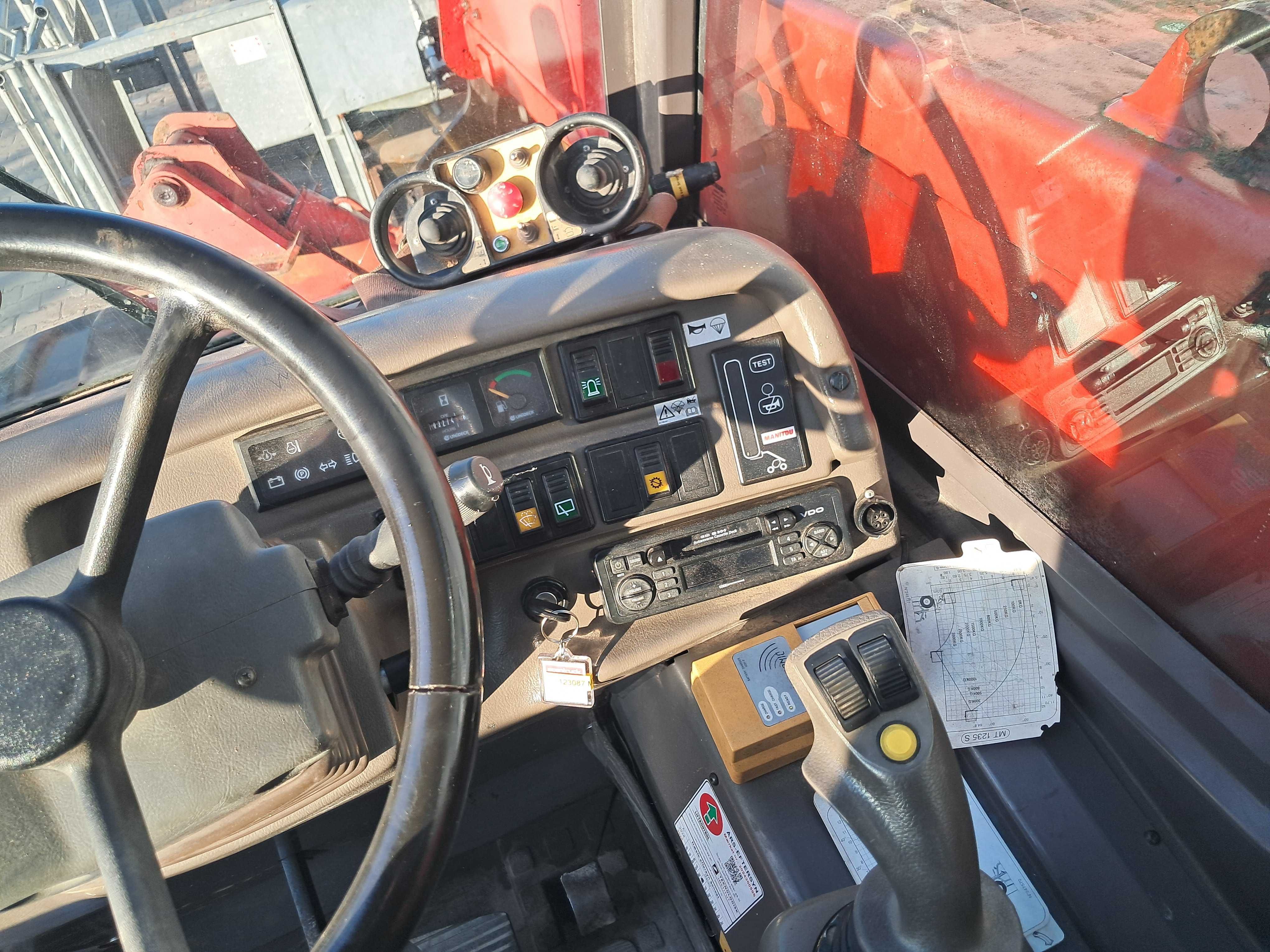 MANITOU MT 1235 S Turbo 3274h ORYGINAŁ Kosz Rozkładany Sterow. Radiowe