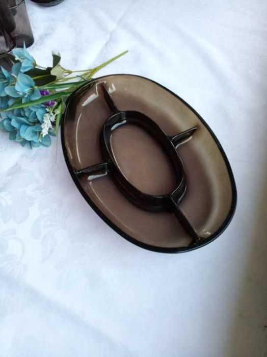 Półmisek dzielony z okresu PRL duralex