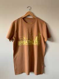 Brązowy T-Shirt Big Star L Breathless