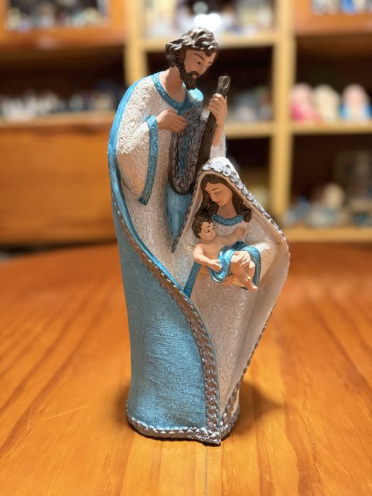 Sagrada família pintada à mão