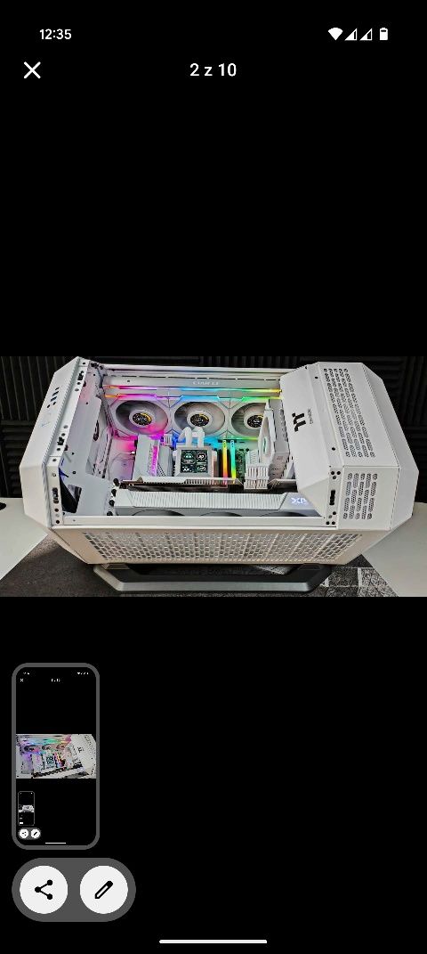 Komputer Gamingowy 7800XT / Stanowisko Gamingowe Białe