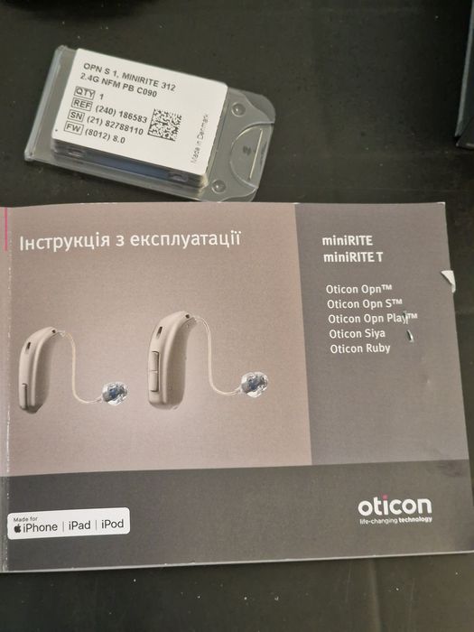 Продам слуховий апарат Oticon OPN S1 MiniRITE