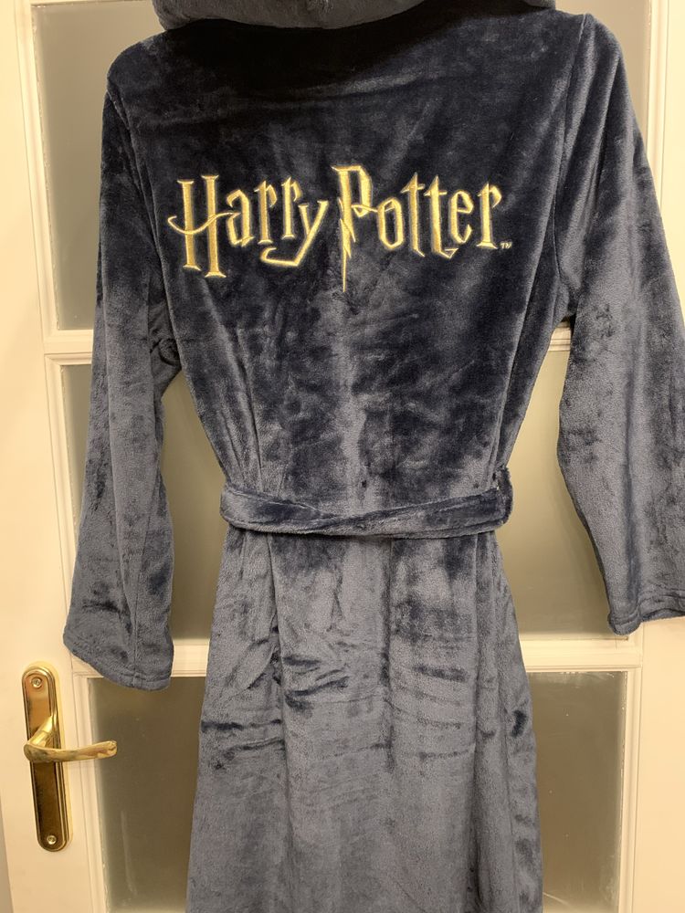 Nowy z metką granatowy szlafrok Harry Potter S