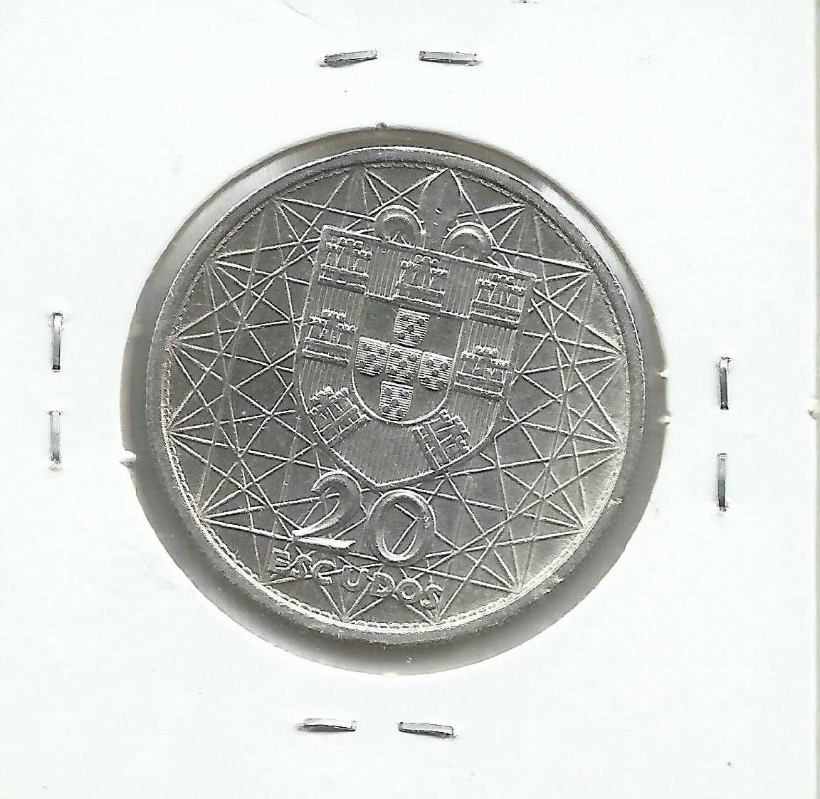 3 moedas portuguesas comemorativas de 20 escudos - Prata