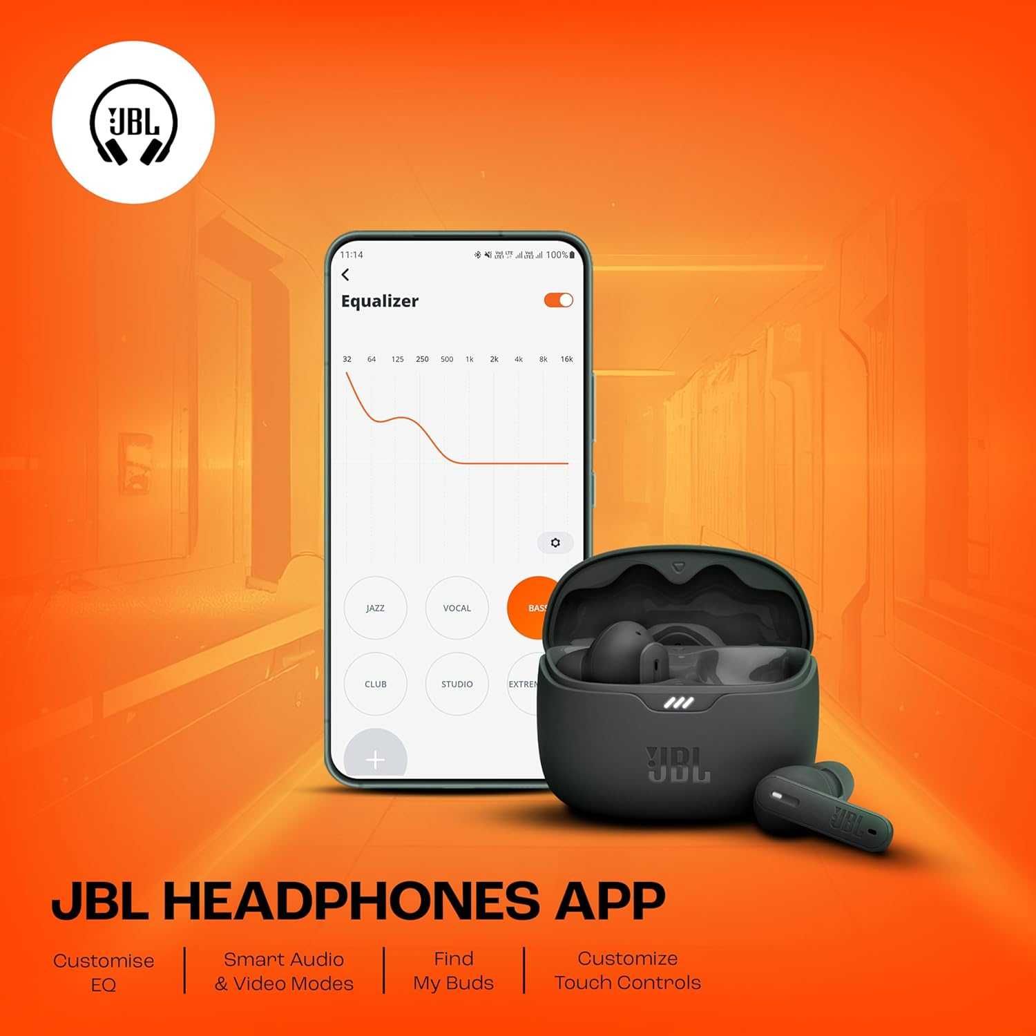 Słuchawki Bezprzewodowe Dokanałowe JBL Tune 245NC ANC BT5.3 Sklep Wawa